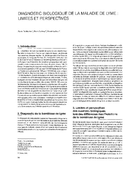 diagnostic biologique maladie de lyme